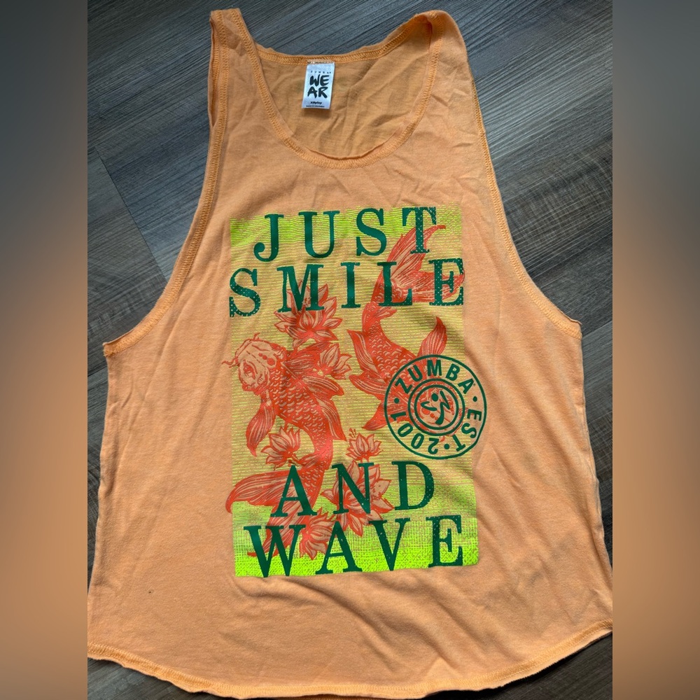 Zumba Fitness Orange Muscle Tee